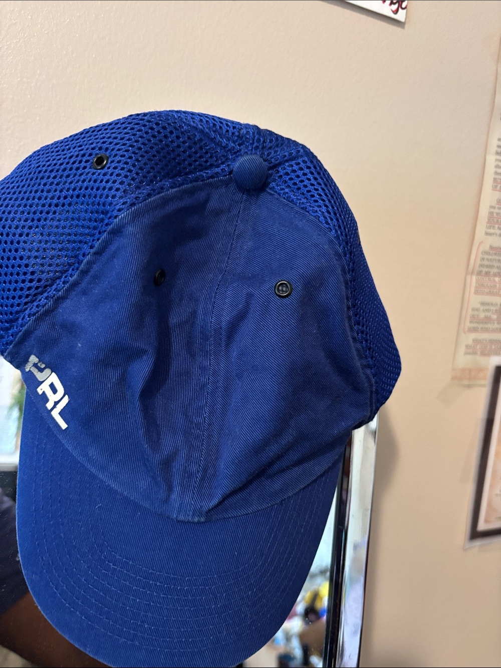 Ralph Lauren Men’s Royal Blue Mesh-Back Baseball Cap